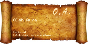 Oláh Aura névjegykártya